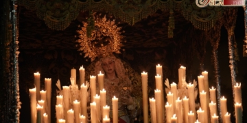 La Virgen del Amparo protagonizó un histórico traslado a la Yedra desde dónde saldrá para participar de la Magna jerezana