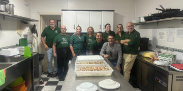 La cocina solidaria del Huerto vuelve a activarse y se marca ya el objetivo del menú extraordinario de Nochebuena