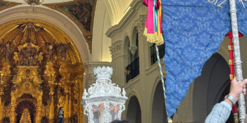 Los rocieros gaditanos celebraron la misa extraordinaria junto a la Santísima Virgen