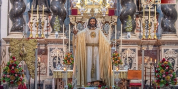 Las hermandades gaditanas de Medinaceli y Sagrada Cena celebraron la festividad de Cristo Rey