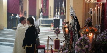 Función en honor de la Virgen de la Soledad en un nuevo 1 de noviembre