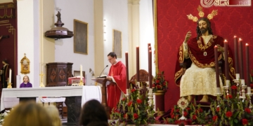 Los hermanos de Cristo Rey celebran en la Castrense los cultos en honor a Cristo Rey