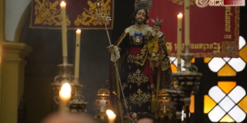 San José fue trasladado al altar de cultos del Voto
