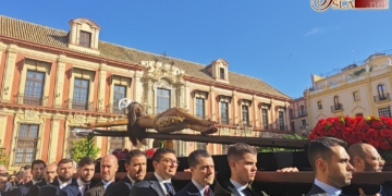 El Cristo San Agustín fue trasladado a la Catedral de Sevilla para participar en la exposición Fons Pietatis