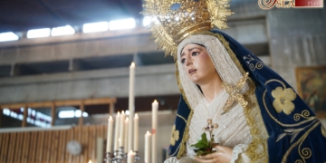 La Virgen de la Amargura estuvo expuesta en Besamano con motivo de la festividad de la Inmaculada Concepción