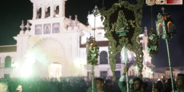 El Simpecado del Rocío de San Fernando estará en el rosario público por el Año Jubilar el 26 de abril