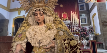 La Virgen de la Candelaria de Jerez expuesta en Besamano
