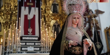 Mayor Dolor en Su Soledad en Besamano durante toda la jornada de hoy en el Carmen