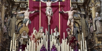 El Perdón de Cádiz muestra a todas las imágenes de su misterio en el altar de Triduo