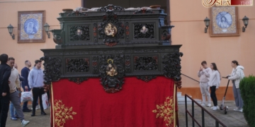 El paso de misterio de Humildad y Paciencia ya en el templo ardileño a la espera de un nuevo Domingo de Ramos