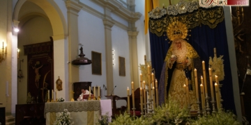 Los cofrades de Cristo Rey celebran en la Castrense los cultos en honor a la Virgen de la Estrella