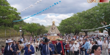 La Virgen de los Santos procesionó de manera extraordinaria por el 75 aniversario del Dogma Asuncionista