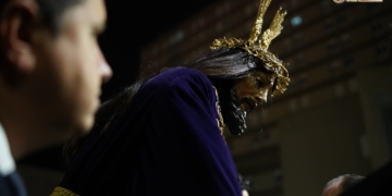 Jesús Nazareno llegó al Hospital de San Carlos en misión evangelizadora