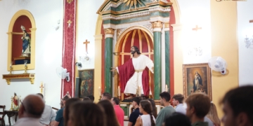 Repuesto al culto el Señor del Huerto tras el proceso de anoxia