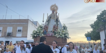 La Virgen de la Salud procesionó en Jédula culminando la celebración de los días grandes de esta pedanía