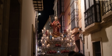El Patrón de Jerez procesionó el pasado sábado como víspera de la celebración de su festividad
