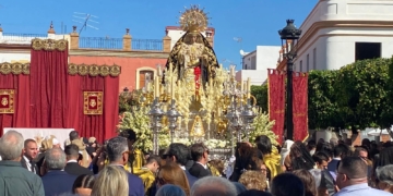 Representación cañaílla en la convivencia nacional de hermandades de la Soledad celebrado en La Algaba