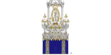 Así es el boceto del paso de la Virgen de Lourdes, Patrona de Puerto Real