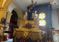 Jesús Nazareno con túnica lisa y cruz de carey para su Vía-Crucis esta tarde