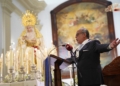 Antonio Alías se corta la coleta pregonera ante la Virgen de la Estrella