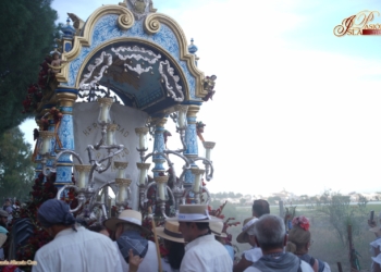 Los romeros de San Fernando llegaron hasta el Rocío culminando un sobresaliente camino