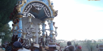 Los romeros de San Fernando llegaron hasta el Rocío culminando un sobresaliente camino