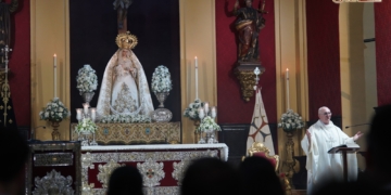 Los hermanos de Medinaceli celebran en la Iglesia Mayor los cultos a la Virgen de la Trinidad