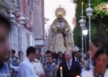 Los hermanos de Cristo Rey acompañaron a la Virgen de la Estrella en el rezo del Rosario de antorchas