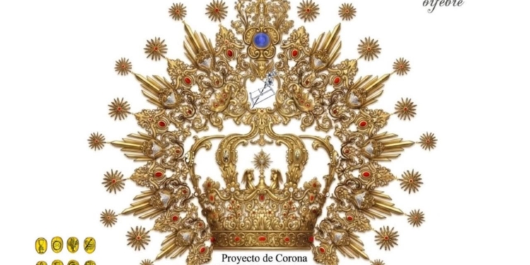 Así será la nueva corona para la Virgen del Buen Fin que han aprobado sus hermanos en cabildo