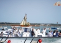 La Virgen del Carmen de Gallineras ya surca en procesión marítima el litoral cañaílla