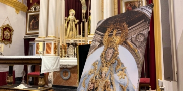 La Capilla de la Vera-Cruz acoge la primera misa mensual del grupo de devotos de la Virgen de los Santos de Alcalá