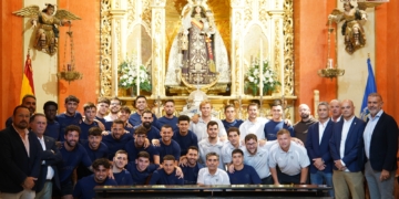 El CD San Fernando 1940 se encomendó a la Virgen del Carmen y la Divina Pastora antes del inicio de la temporada