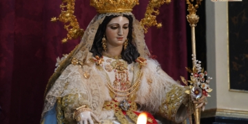 La Divina Pastora volverá al aspecto tras la restauración de Alfonso Berraquero de 1982