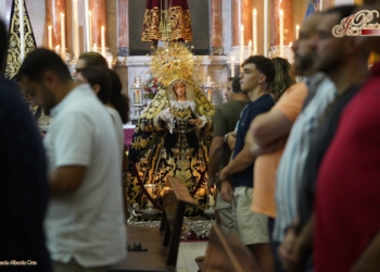 Los hermanos del Nazareno celebran en la Iglesia Mayor el Triduo a la Virgen de los Dolores