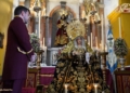 La Virgen de los Dolores en Besamano durante toda la jornada de hoy en la Iglesia Mayor