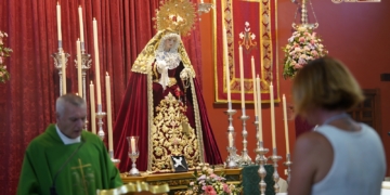 Desde hoy se celebra en la Sagrada Familia los cultos en honor a la Virgen de las Angustias