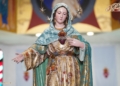 Repuesto al culto tras su restauración el Inmaculado Corazón de María de la Parroquia de San José Artesano