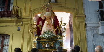 La Virgen de la Estrella llegó a la capilla de La Salle para presidir la peregrinación de FELAN