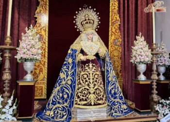 La Virgen del Rosario de Montesión en Besamano con motivo de los cultos en su capilla