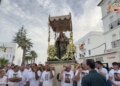 Vejer recibió con fervor a la Virgen de la Oliva en su traslado extraordinario al casco histórico
