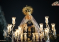 La Virgen de la Esperanza Coronada presidió el rezo del Santo Rosario por la feligresía de la Castrense