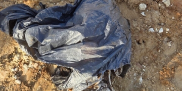Aparece enterrada en una parcela de Roche la Virgen de Lourdes que fue robada de una parroquia de Conil