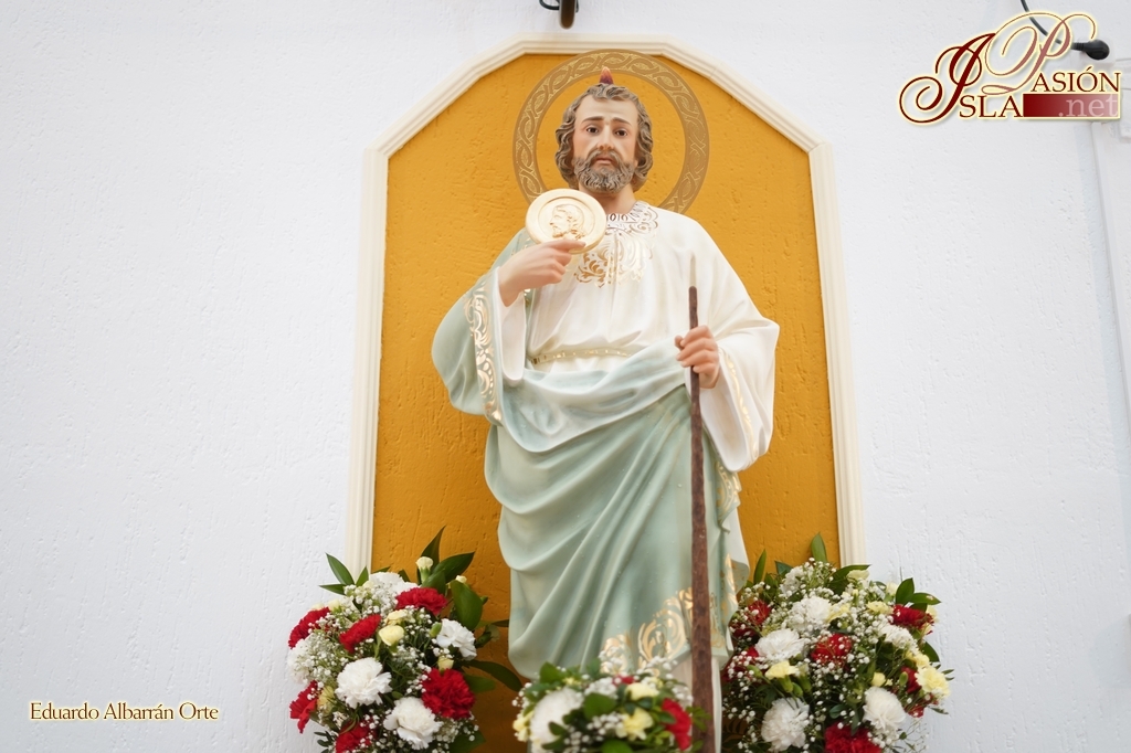Nueva imagen de San Judas Tadeo bendecida en la Parroquia de San Servando y  San Germán - ISLA PASIÓN