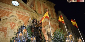 La Virgen del Carmen llegó a la Iglesia Mayor para participar mañana en el Corpus