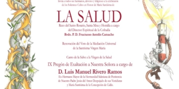 Función, pregón y Besamano a la Salud de Barbate este sábado para conmemorar su festividad