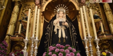 La Hermandad de la Soledad recupera una saya de principios del siglo XX