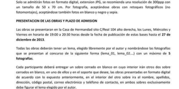Bases del concurso fotográfico ‘Caridad 2014’