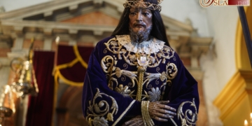 Jesús Nazareno en Besamanos con motivo de la festividad del Dulce Nombre de Jesús