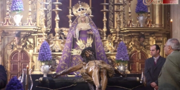 El sevillano Cristo del Amor estuvo expuesto en besamano