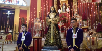 Cientos de devotos acuden a la cita anual del primer viernes de marzo junto al Medinaceli
